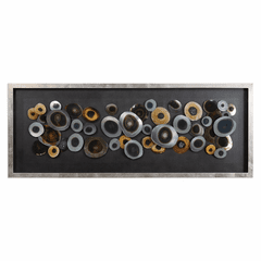 Uttermost Discs Silver Shadow Box - 04058
