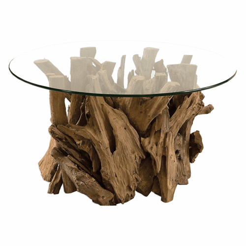 Uttermost Driftwood Glass Top Cocktail Table - 25519