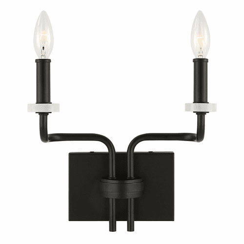 Uttermost Ebony Elegance 2-LT Sconce - 22551