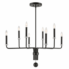 Uttermost Ebony Elegance 8-LT Chandelier - 21353