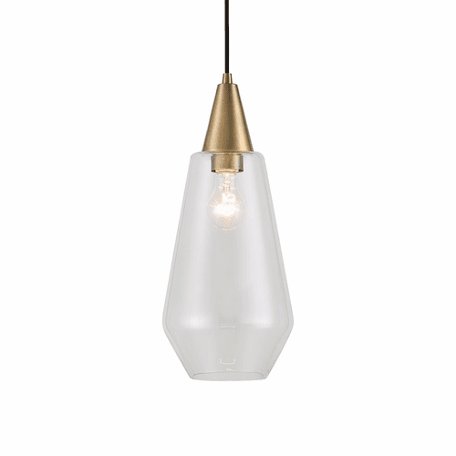 Uttermost Eichler 1-LT Mini Pendant - Antique Brass - 21559