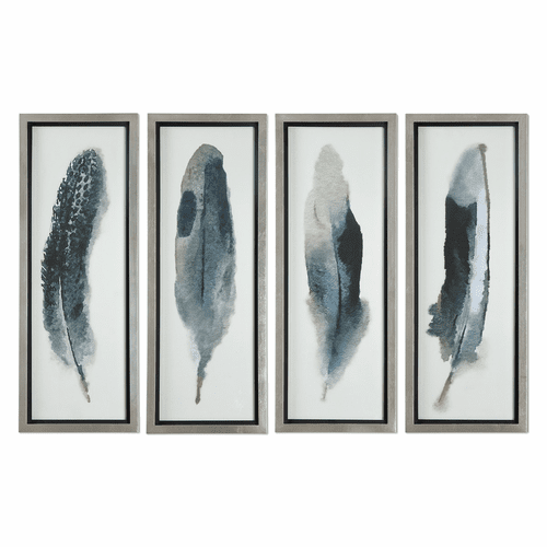 Uttermost Feathered Beauty Prints Set Of 4 - 41554