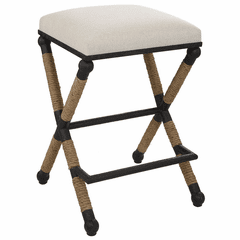 Uttermost Firth Counter Stool - Oatmeal - 23709