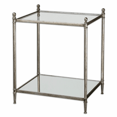 Uttermost Gannon Mirrored Glass End Table - 24282