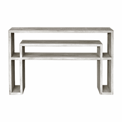 Uttermost Genara Bone White Carved Console Table - 25839