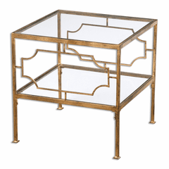 Uttermost Genell Gold Cube Table - 24477