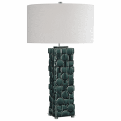 Uttermost Geometry Green Table Lamp - 28385