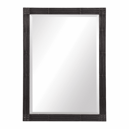 Uttermost Gower Aged Black Vanity Mirror - 09485