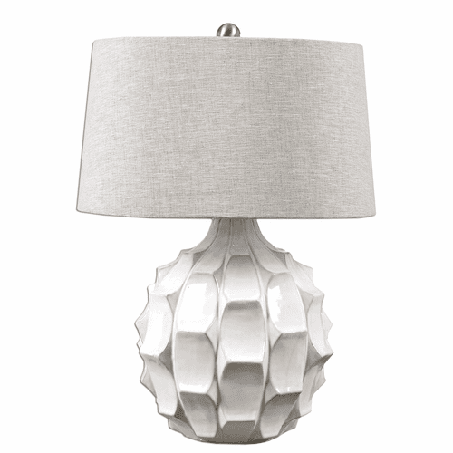 Uttermost Guerina Scalloped White Lamp - 27052