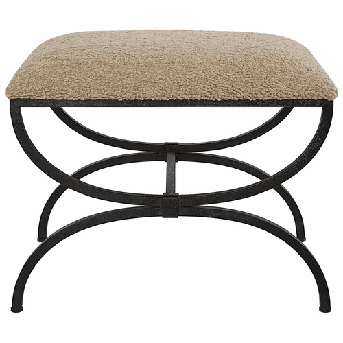 Uttermost Hacienda Small Plush Bench - Latte - 23699
