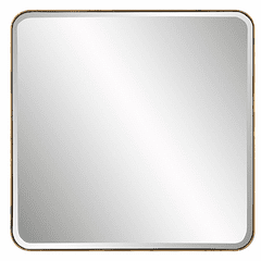 Uttermost Hampshire Square Mirror - Gold - 09794