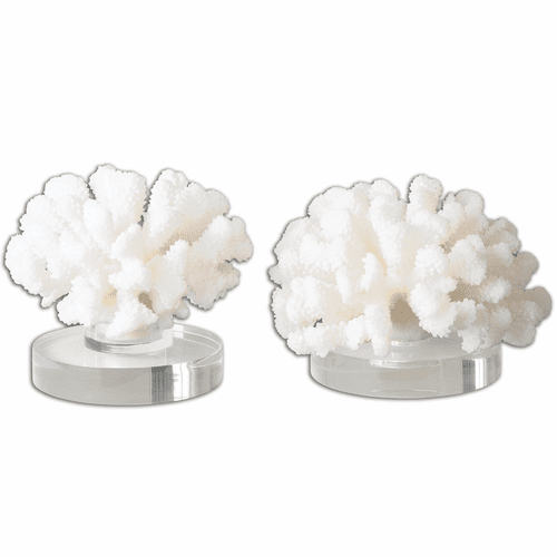 Uttermost Hard Coral Sculptures Set Of 2 - 19910