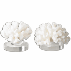 Uttermost Hard Coral Sculptures Set Of 2 - 19910