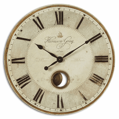 Uttermost Harrison Gray 30" Clock - 06033 Uttermost Harrison Gray 30" Clock - 06033