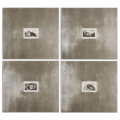Uttermost Historical Buildings Framed Art Set Of 4 - 41295