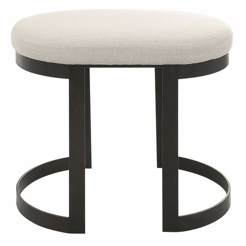 Uttermost Infinity Accent Stool - Black - 23697