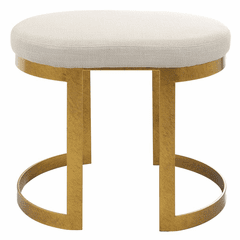 Uttermost Infinity Accent Stool - Gold - 23698