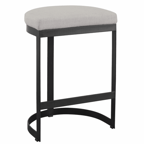 Uttermost Ivanna Black Iron Counter Stool - 23591