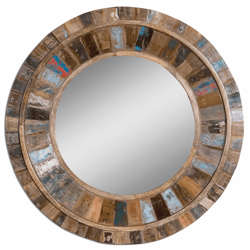 Uttermost Jeremiah Round Wood Mirror - 04017