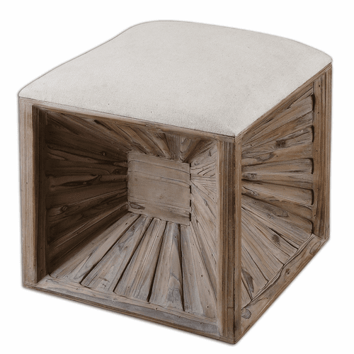 Uttermost Jia Wooden Ottoman - 23131