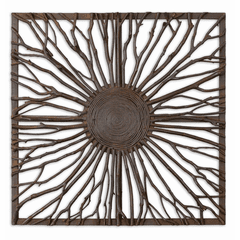 Uttermost Josiah Square Wooden Wall Art - 13777