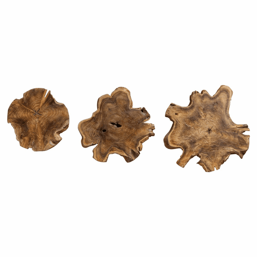 Uttermost Kalani Teak Wall Art Set Of 3 - 04085