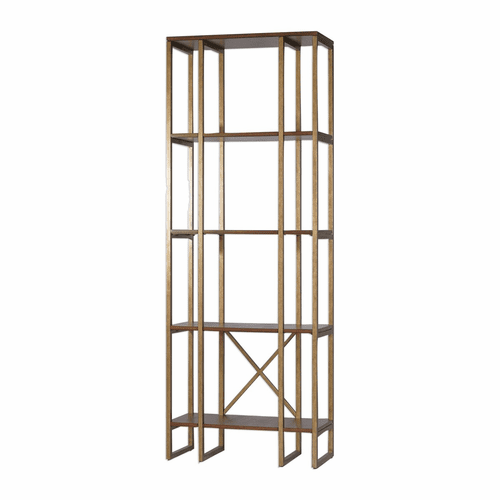 Uttermost Karishma Antique Gold Etagere - 25347