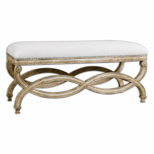 Uttermost Karline Natural Linen Bench - 23075