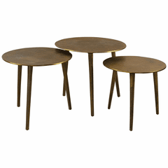 Uttermost Kasai Coffee Tables (Set Of 3) - Gold - 25148