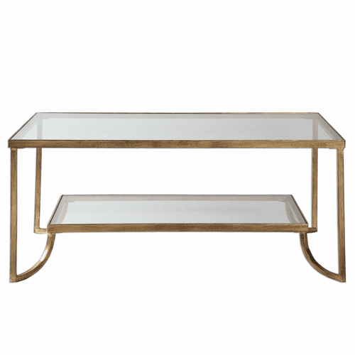 Uttermost Katina Gold Leaf Coffee Table - 24540