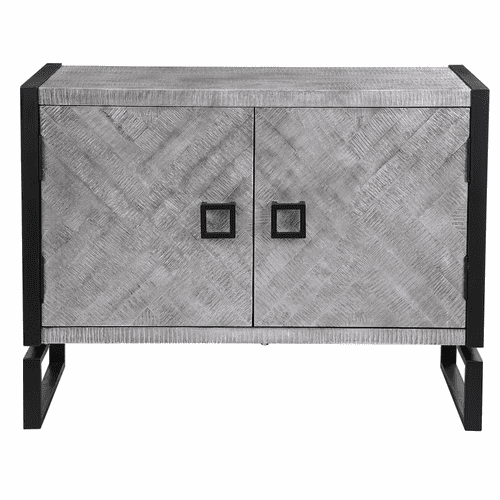 Uttermost Keyes 2 Door Gray Cabinet - 24990