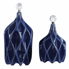 Uttermost Klara Geometric Bottles, S/2 - 17526
