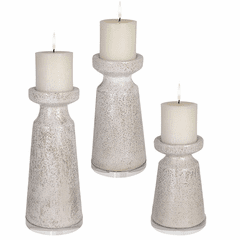 Uttermost Kyan Ceramic Candleholders (Set Of 3) - 17966