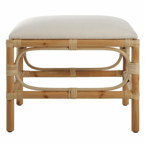Uttermost Laguna Small White Bench - 23668