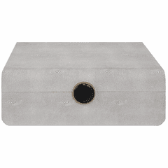 Uttermost Lalique White Shagreen Box - 17995