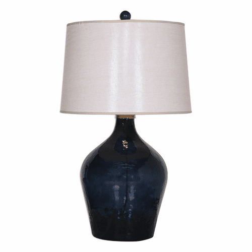 Uttermost Lamone Blue Glass Lamp - 27104