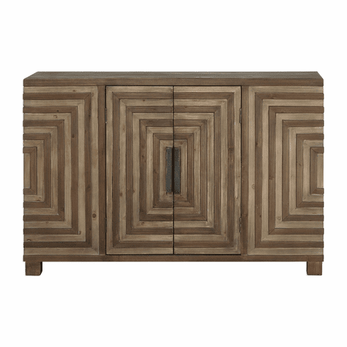 Uttermost Layton Geometric Console Cabinet - 24773