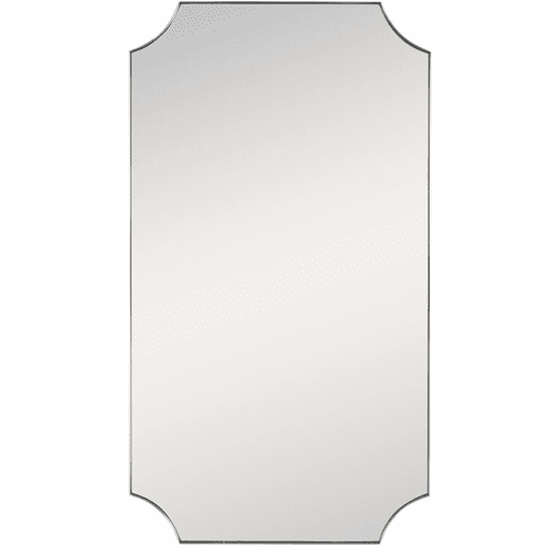 Uttermost Lennox Brass Scalloped Corner Mirror - 09727