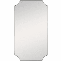 Uttermost Lennox Brass Scalloped Corner Mirror - 09727