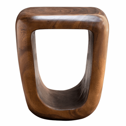 Uttermost Loophole Wooden Accent Stool - 25457
