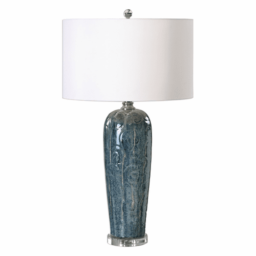 Uttermost Maira Blue Ceramic Table Lamp - 27130-1