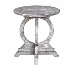 Uttermost Maiva White Accent Table - 25426 Uttermost Maiva White Accent Table - 25426