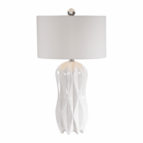 Uttermost Malena Glossy White Table Lamp - 26204