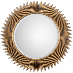 Uttermost Marlo Round Gold Mirror - 08137