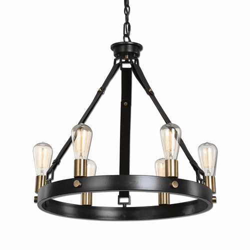 Uttermost Marlow 6-LT Antique Bronze Chandelier - 21273