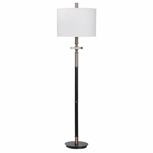 Uttermost Maud Aged Black Floor Lamp - 28196-1