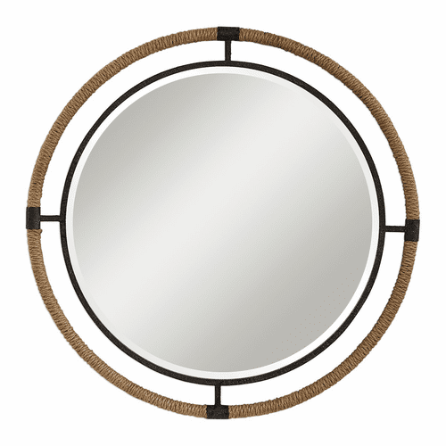 Uttermost Melville Coastal Round Mirror - 09475