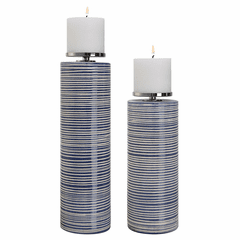 Uttermost Montauk Ceramic Candleholders Set Of 2 - 17998