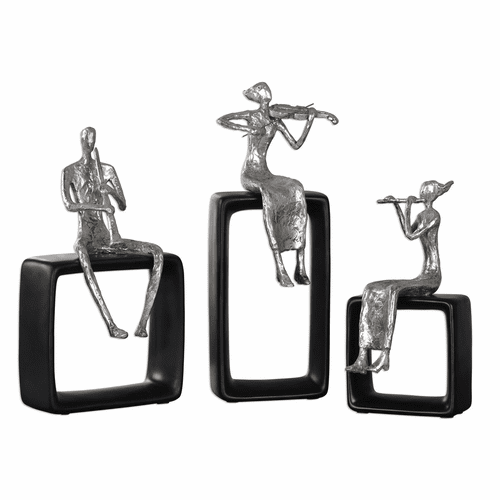 Uttermost Musical Ensemble Statues Set Of 3 - 20062