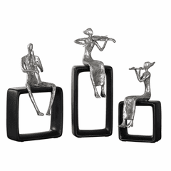 Uttermost Musical Ensemble Statues Set Of 3 - 20062